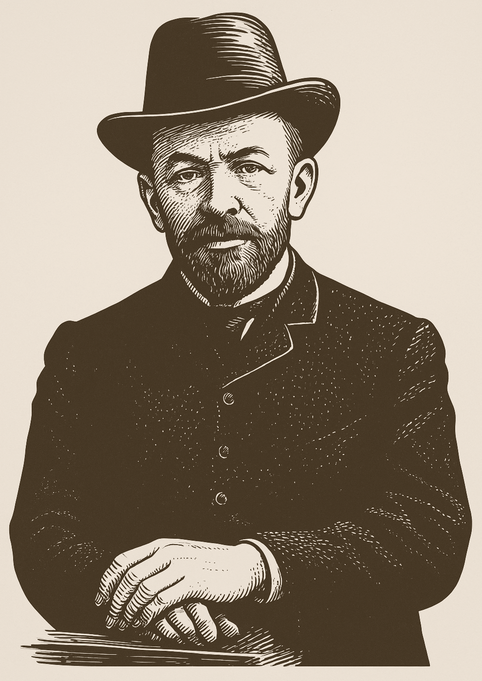 Portrait stylisé de Victor Forbin